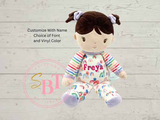 Isabelle Rainbow Personalized Baby Doll